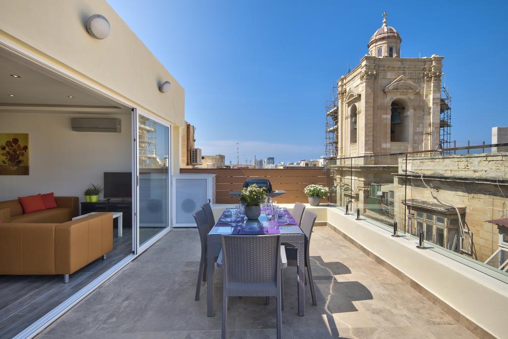 Valletta Luxe 3-Bedroom Duplex Penthouse With Sea View Terrace And Jacuzzi エクステリア 写真